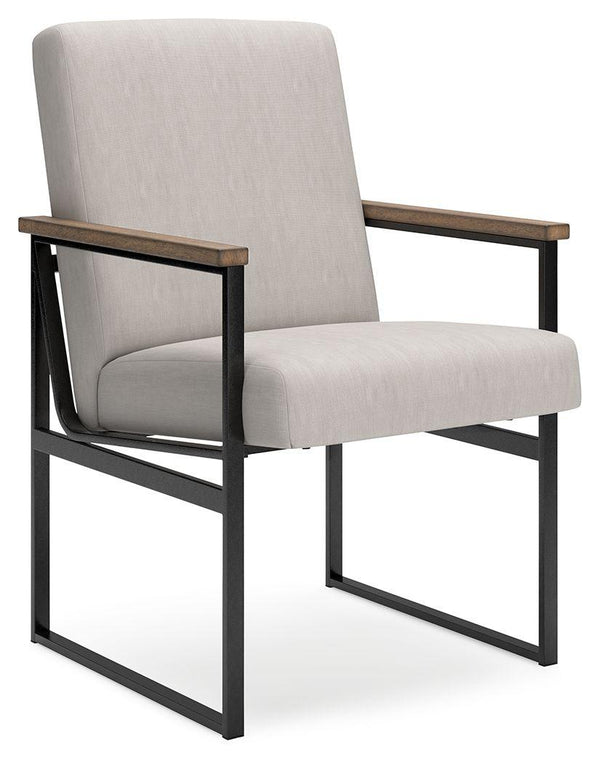 Signature Design by Ashley® - Montia - Light Brown - Home Office Desk Chair - 5th Avenue Furniture