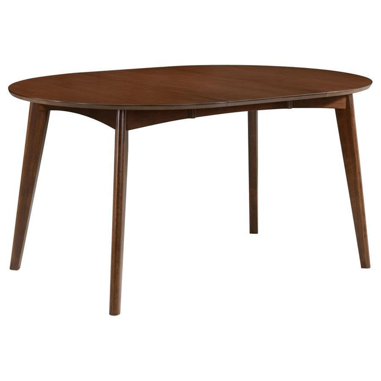 CoasterEveryday - Jedda - Oval Dining Table - Dark Walnut - 5th Avenue Furniture