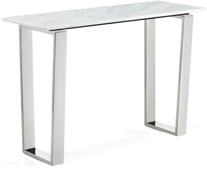 Meridian Furniture - Carlton - Console Table - Pearl Silver - 5th Avenue Furniture