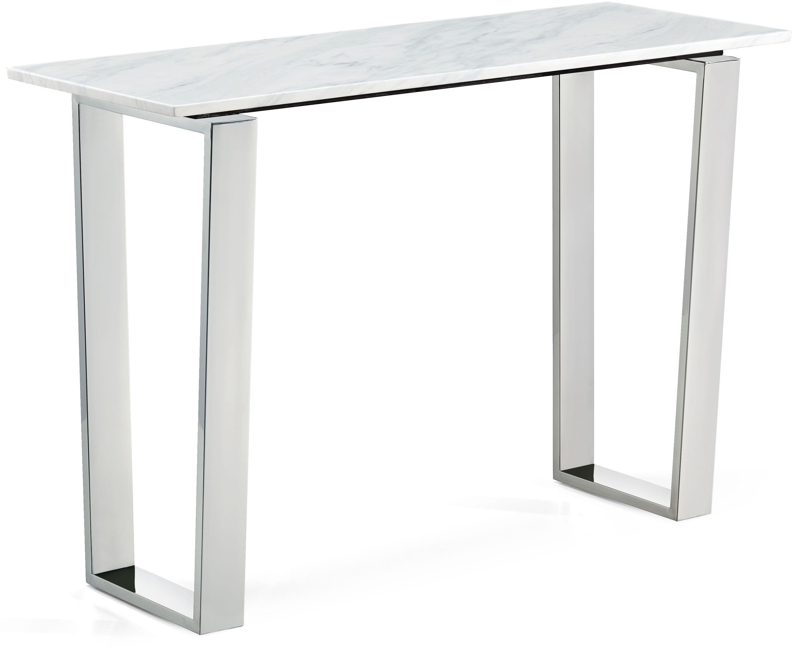 Meridian Furniture - Carlton - Console Table - Pearl Silver - 5th Avenue Furniture