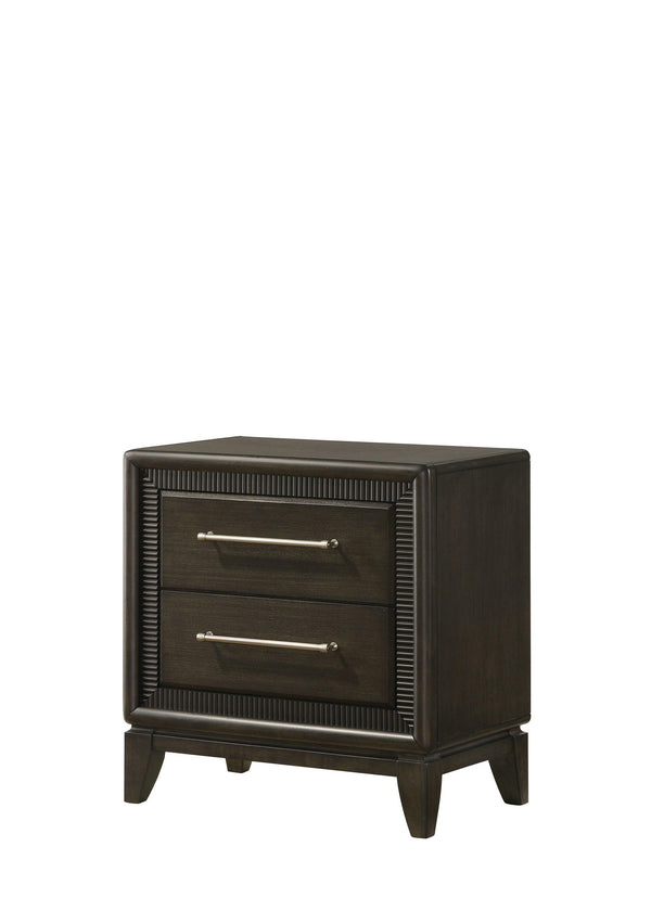 Crown Mark - Saratoga - Nightstand - Black - 5th Avenue Furniture