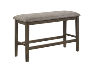 Crown Mark - Ember - Counter Height Bench - Dark Gray - 5th Avenue Furniture