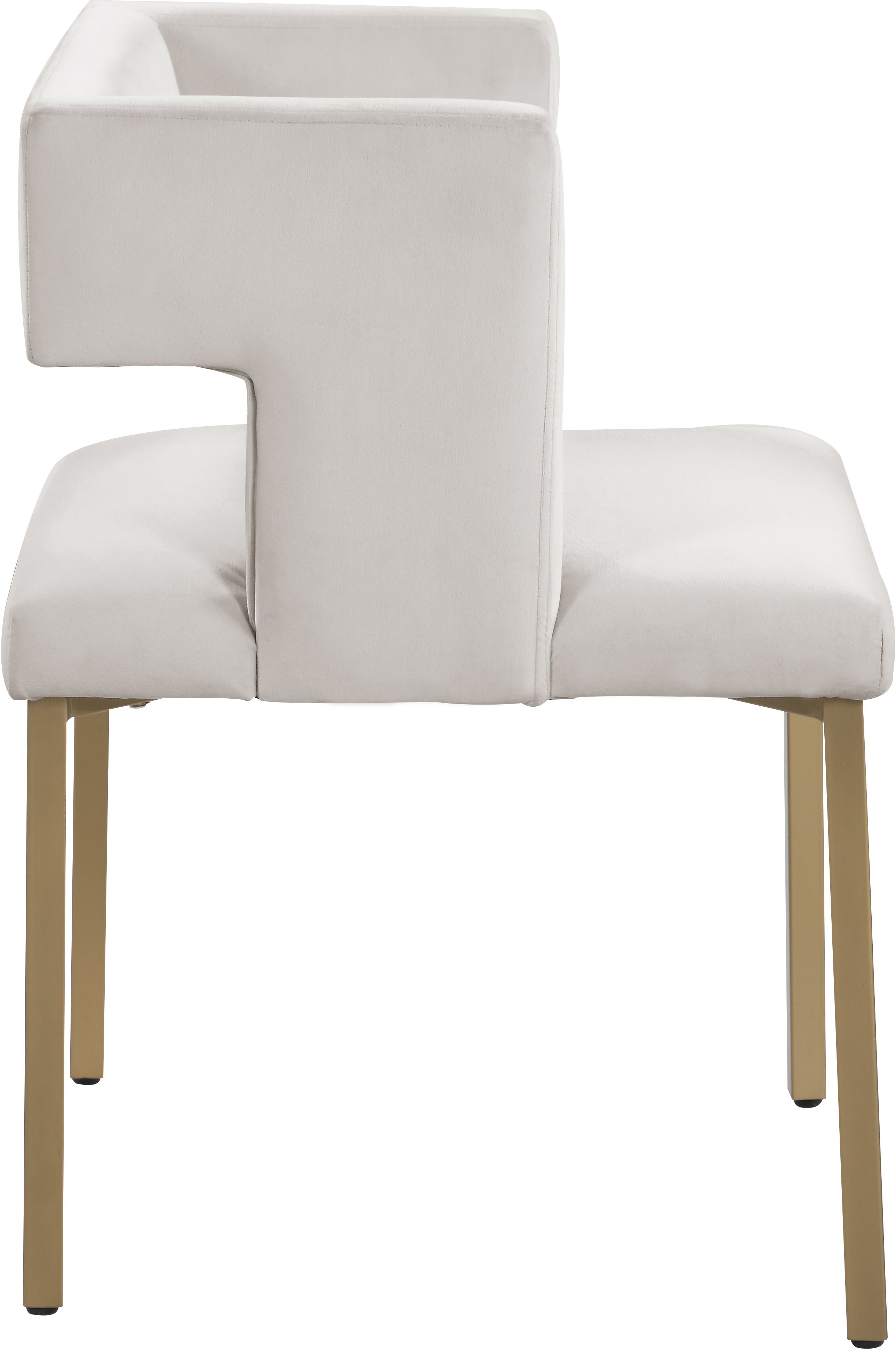 Caleb - Dining Chair with Gold Legs (Set of 2) - 5th Avenue Furniture