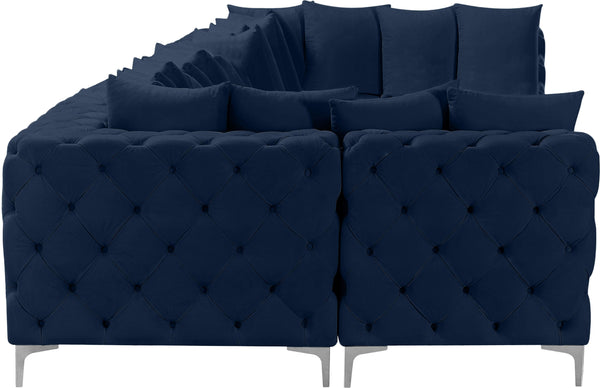 Meridian Furniture - Tremblay - Modular Sectional 8 Piece - Navy - 5th Avenue Furniture