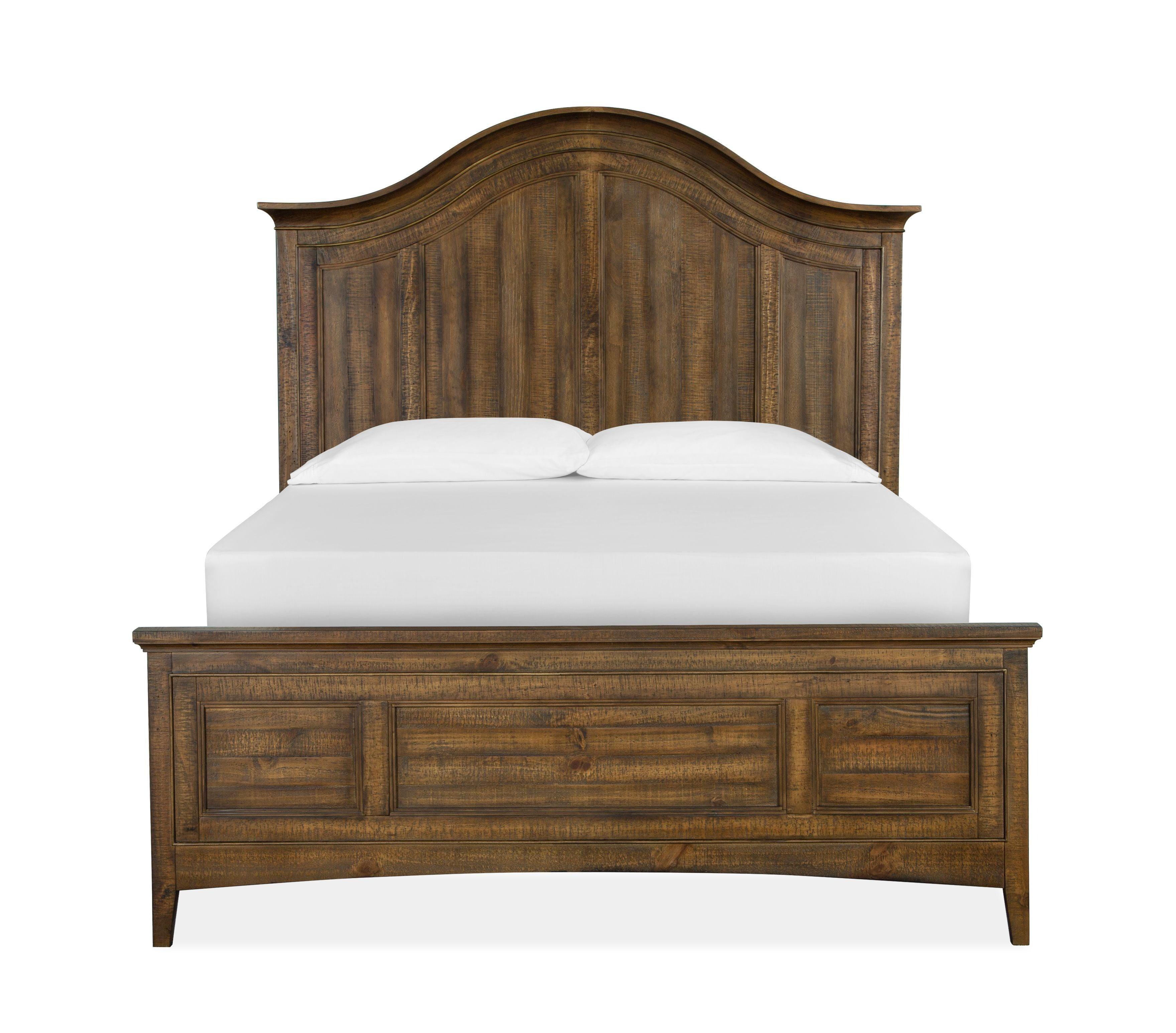 Magnussen Furniture - Bay Creek - Complete Arched Bed With Storage Rails - 5th Avenue Furniture