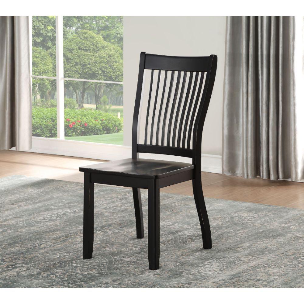 ACME - Renske - Side Chair (Set of 2) - Black - 5th Avenue Furniture