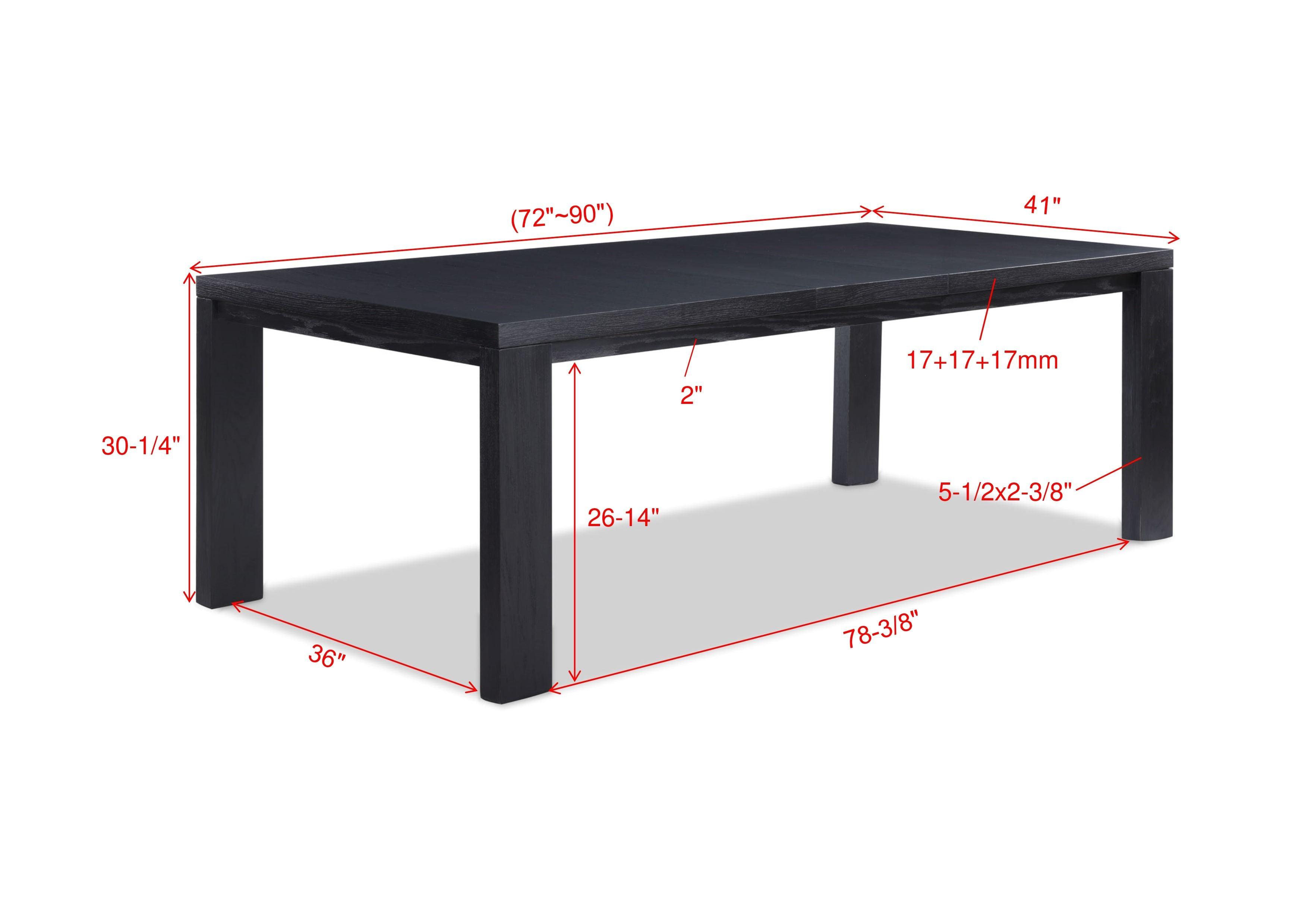 Crown Mark - Pelham - Dining Table (18 Leaf) - Charcoal - 5th Avenue Furniture