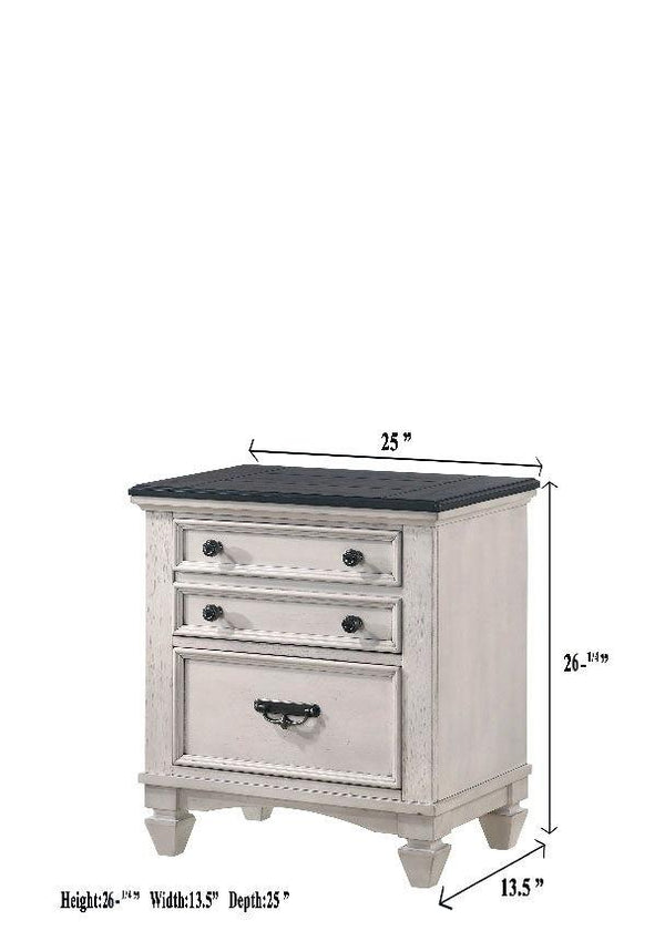 Crown Mark - Sawyer - Accent Nightstand - Beige - 5th Avenue Furniture