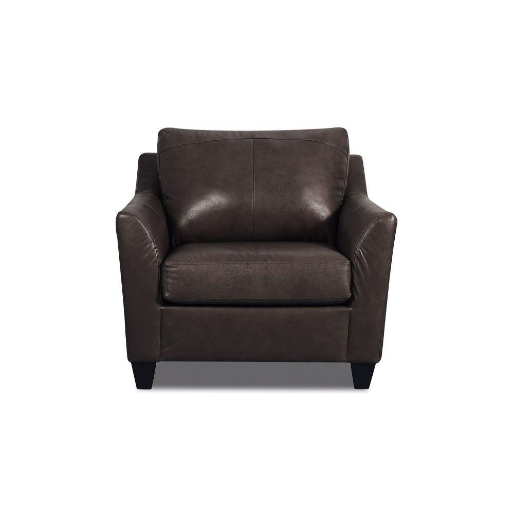 ACME - Cocus - Chair - Espresso Top Grain Leather Match - 5th Avenue Furniture