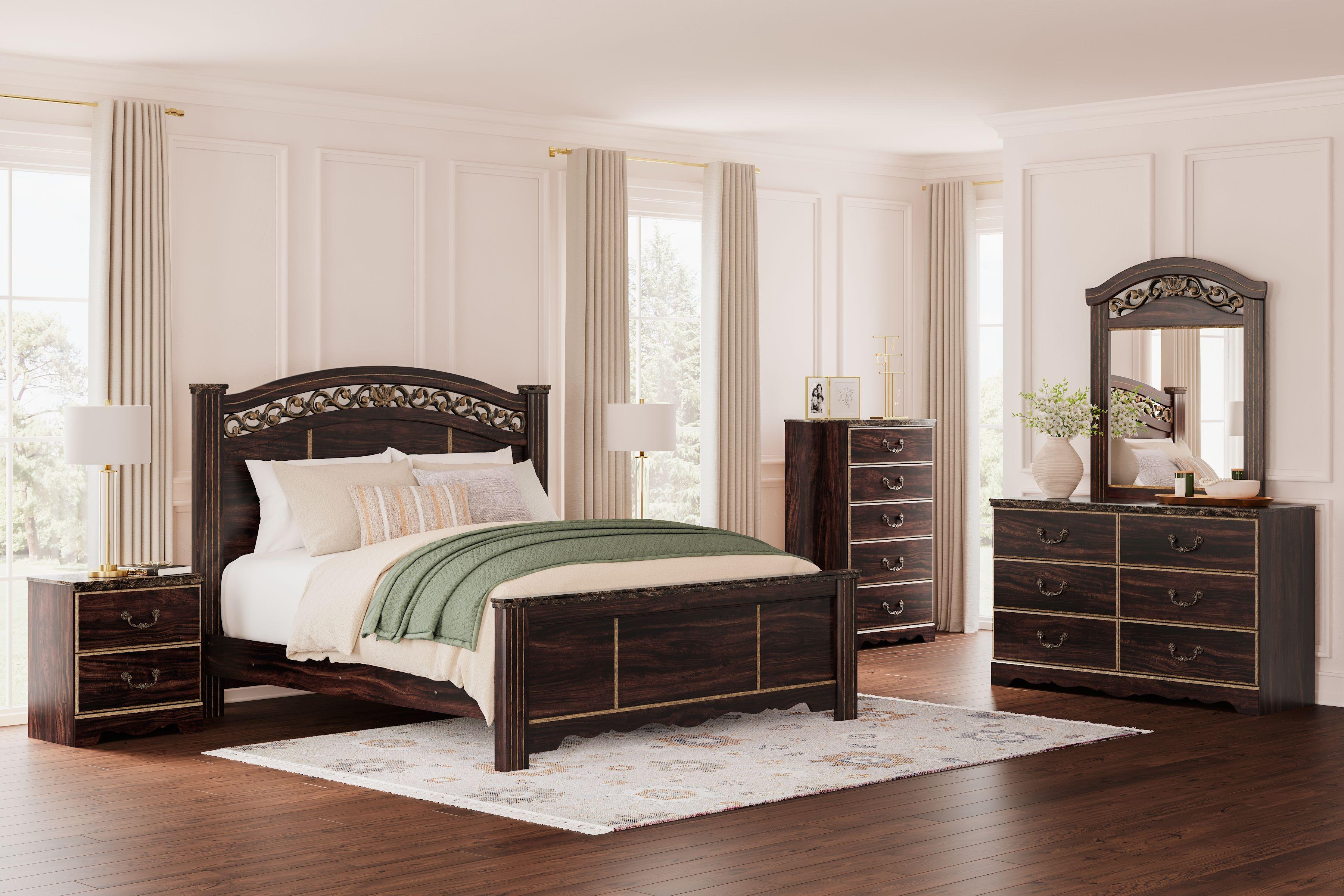 Signature Design by Ashley® - Glosmount - Two-tone - Dresser And Mirror - 5th Avenue Furniture