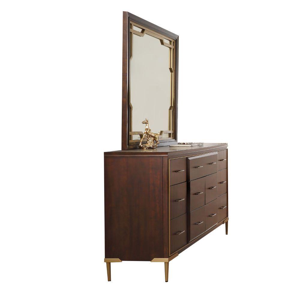 ACME - Eschenbach - Mirror - Cherry - 5th Avenue Furniture