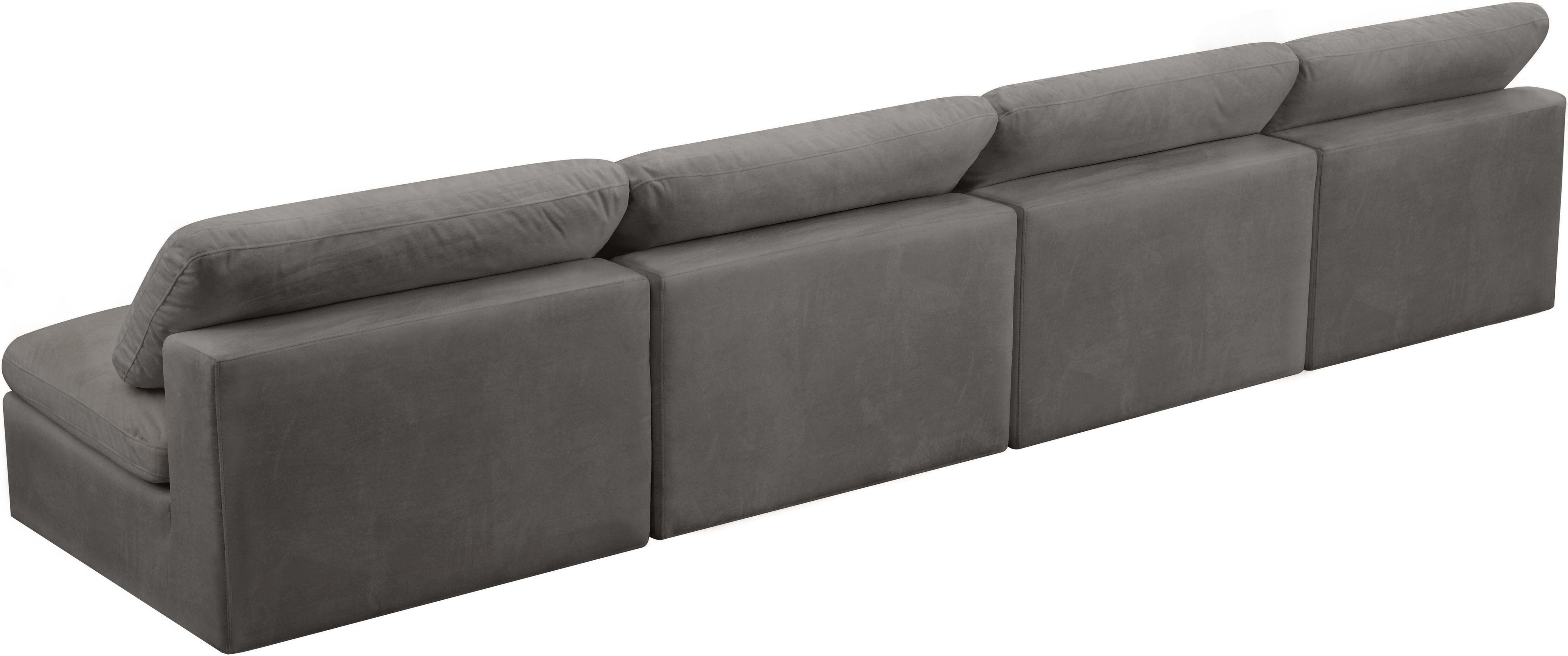 Meridian Furniture - Cozy - Modular Armless 4 Seat Sofa - 5th Avenue Furniture