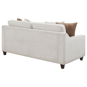 CoasterElevations - Christine - Upholstered Cushion Back Sofa - Beige - 5th Avenue Furniture