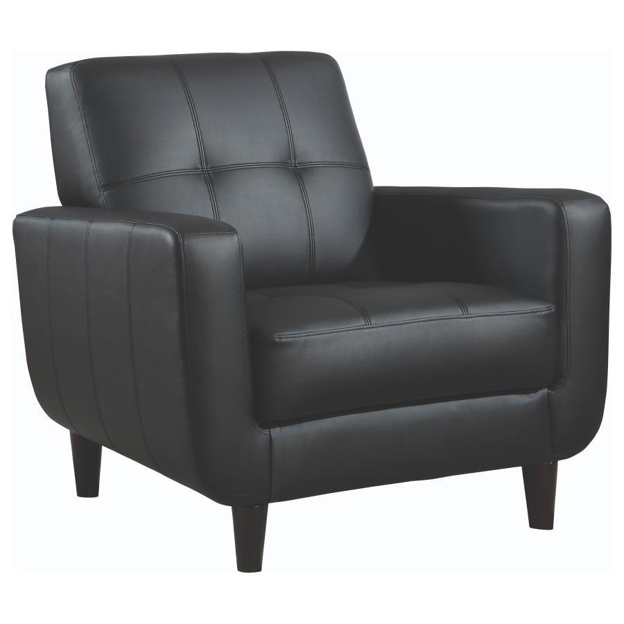 CoasterEssence - Aaron - Padded Seat Accent Chair - Black - 5th Avenue Furniture