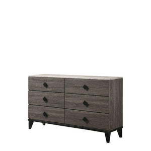 ACME - Avantika - Dresser - Faux Marble & Rustic Gray Oak - 5th Avenue Furniture