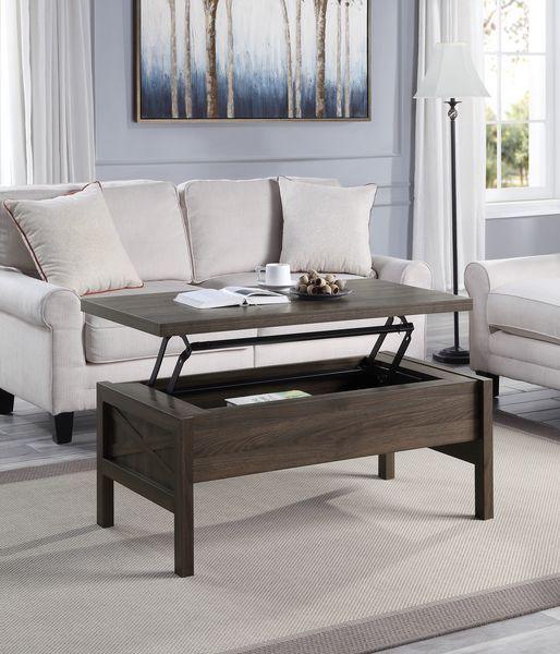 ACME - Harel - Coffee Table - Walnut Finish - 18" - 5th Avenue Furniture