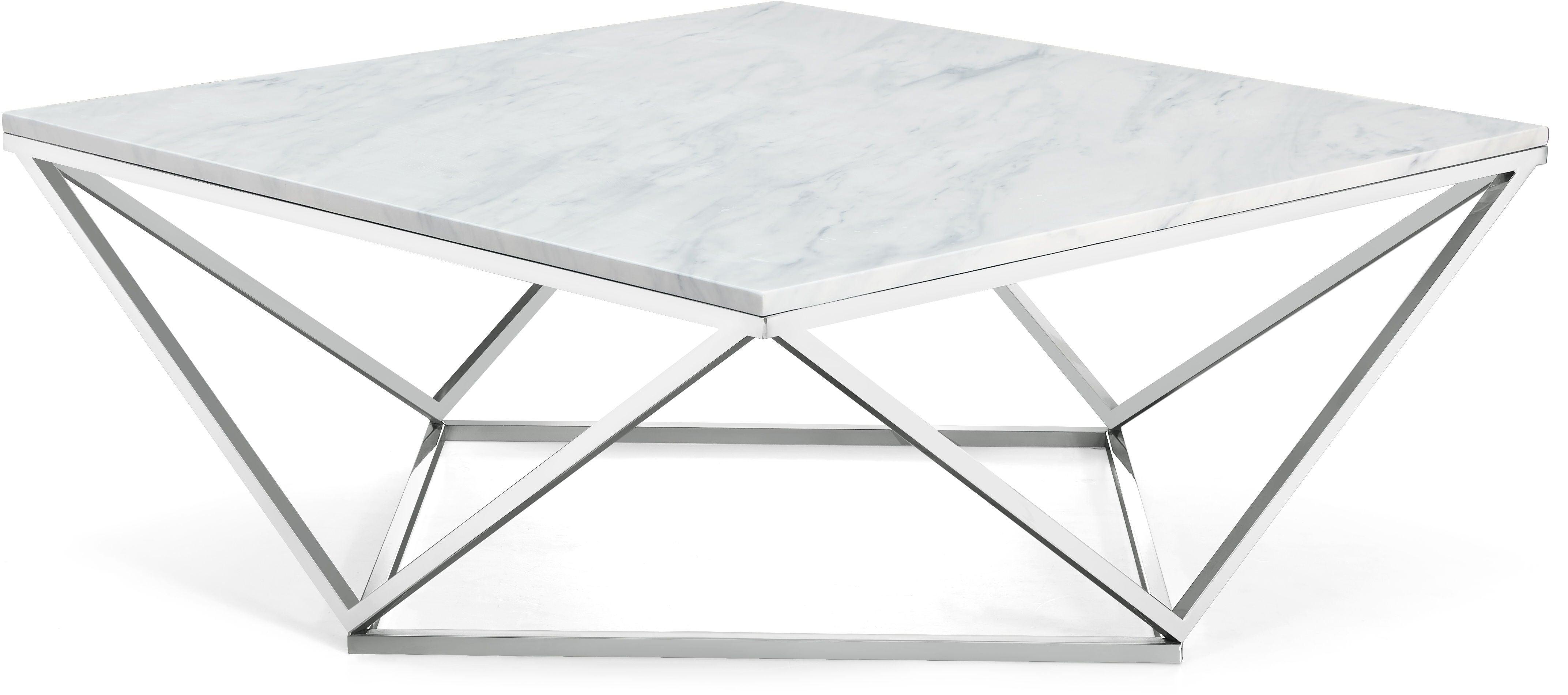 Meridian Furniture - Skylar - Coffee Table - Pearl Silver - 5th Avenue Furniture