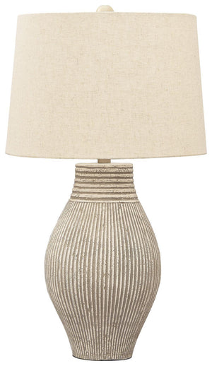 Ashley Furniture - Layal - Black - Paper Table Lamp - 5th Avenue Furniture