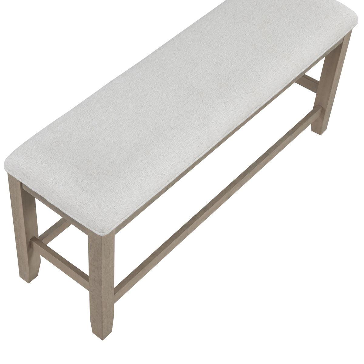 Steve Silver Furniture - Lily - Counter Bench - Gray - 5th Avenue Furniture