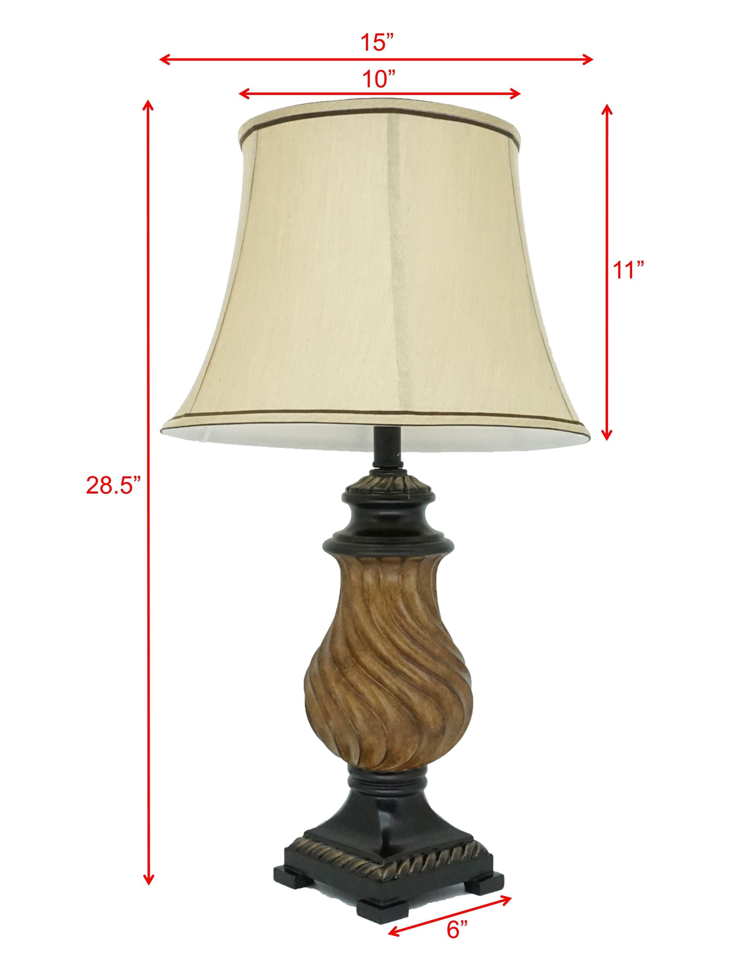 Crown Mark - Rotate Table Lamp (Set of 2) - Brown - Brown - 5th Avenue Furniture