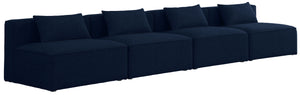 Meridian Furniture - Cube - Modular Sofa Armless 4 Seats - 5th Avenue Furniture