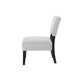 ACME - Bryson - Chair & Table - Dove Gray Velvet & Black - 5th Avenue Furniture