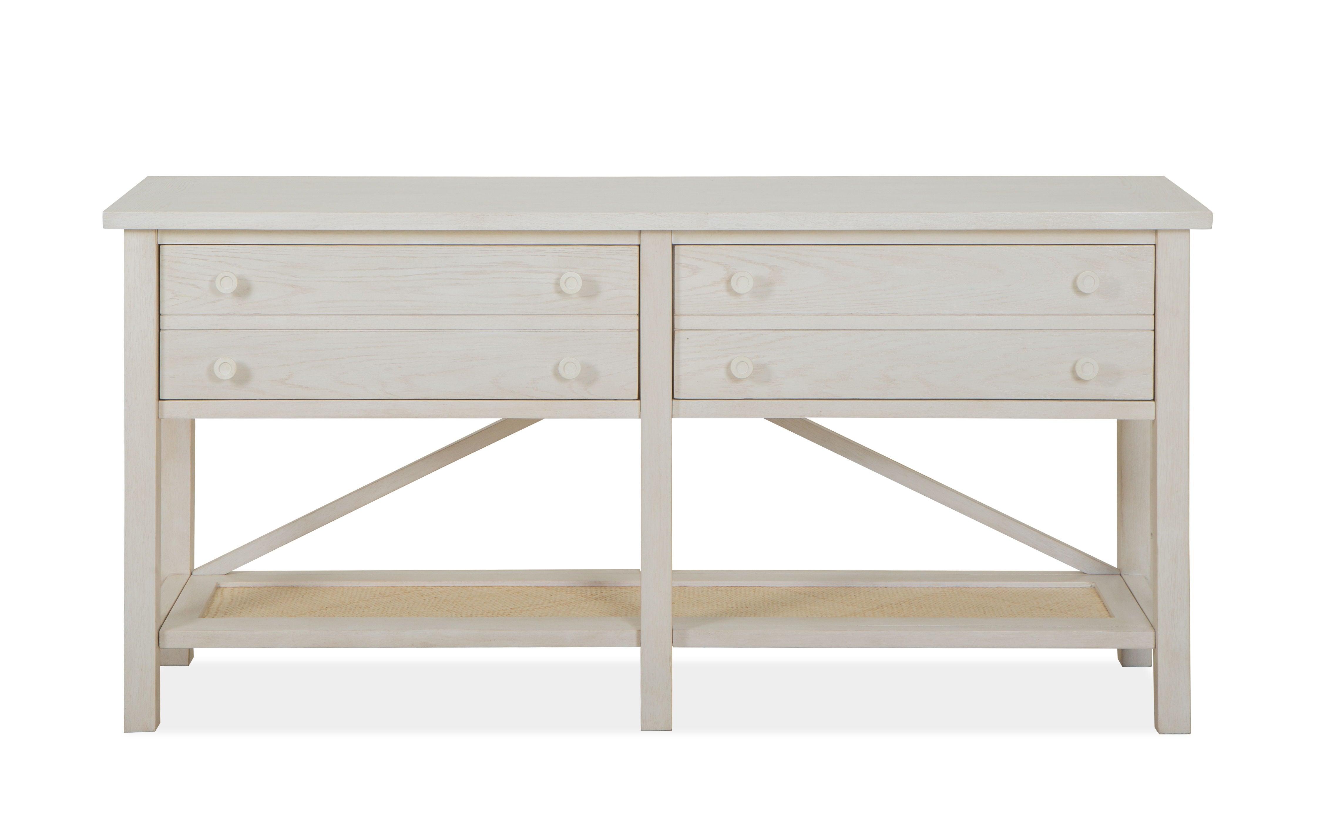 Magnussen Furniture - Ellison - Rectangular Sofa Table - Antique White - 5th Avenue Furniture