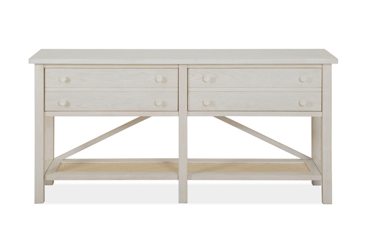 Magnussen Furniture - Ellison - Rectangular Sofa Table - Antique White - 5th Avenue Furniture