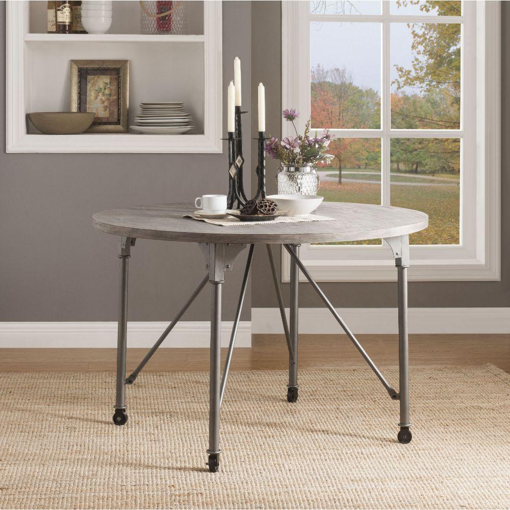 ACME - Jonquil - Dining Table - Gray Oak & Sandy Gray - 5th Avenue Furniture