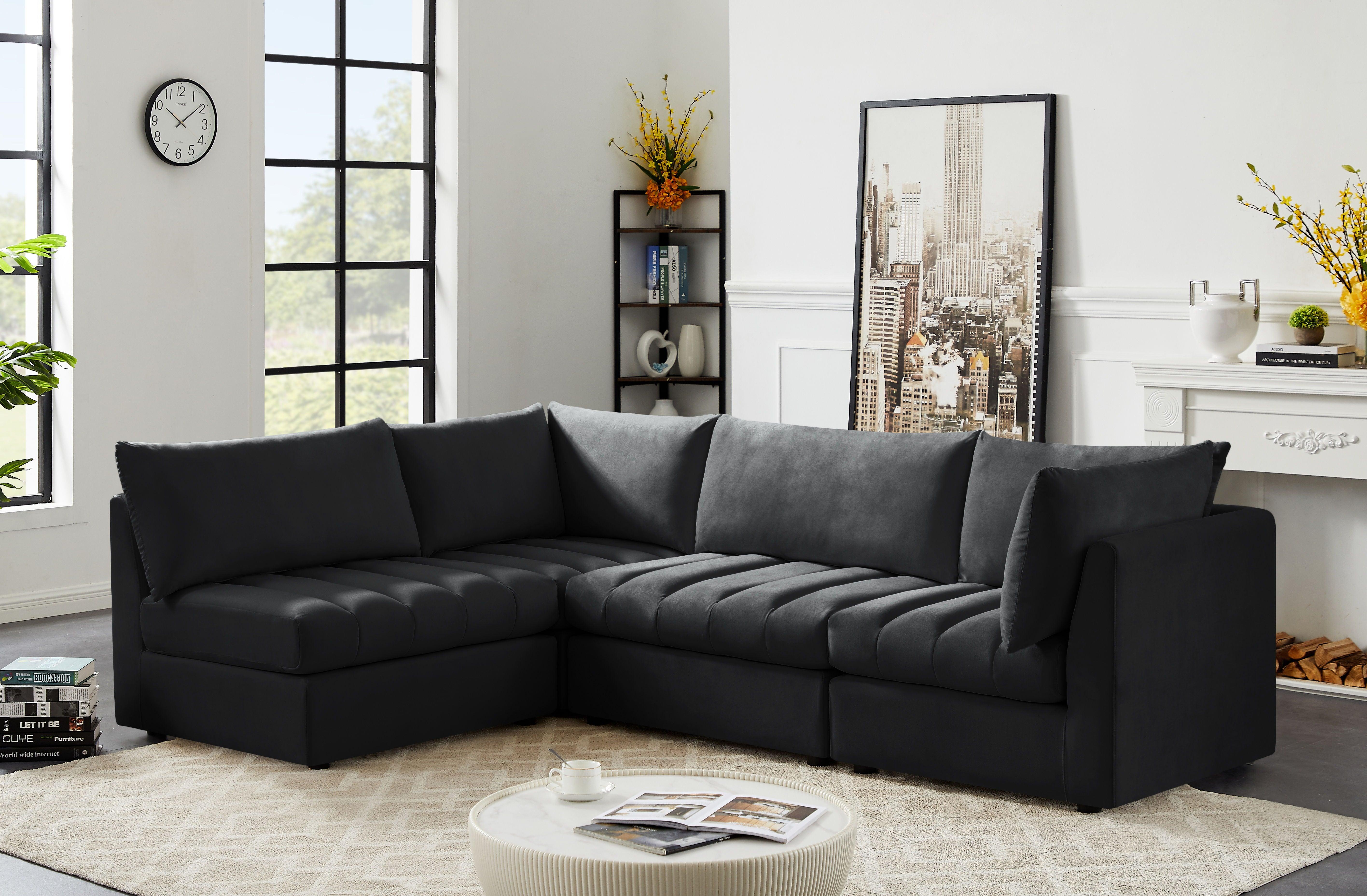 Meridian Furniture - Jacob - 4 Pc. Modular Sectional - 5th Avenue Furniture