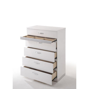 ACME - Naima II - Chest - White High Gloss - 5th Avenue Furniture