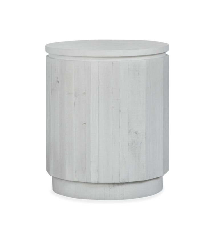 Magnussen Furniture - Claudette - Round Accent End Table - Alabaster - 5th Avenue Furniture