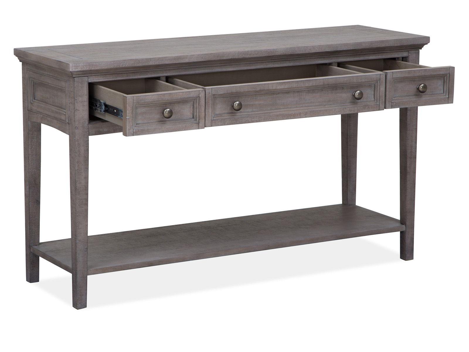 Magnussen Furniture - Paxton Place - Rectangular Sofa Table - Dovetail Grey - 5th Avenue Furniture