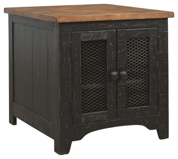 Ashley Furniture - Valebeck - Black / Brown - Rectangular End Table - 5th Avenue Furniture
