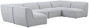 Meridian Furniture - Miramar - Modular Sectional 6 Piece - Gray - 5th Avenue Furniture