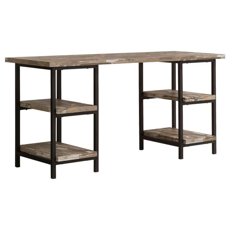 CoasterEveryday - Kemper - 4-Shelf Writing Desk - Salvaged Cabin - 5th Avenue Furniture