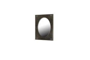 Magnussen Furniture - Abington - Portrait Oval Mirror - Weathered Charcoal - 5th Avenue Furniture