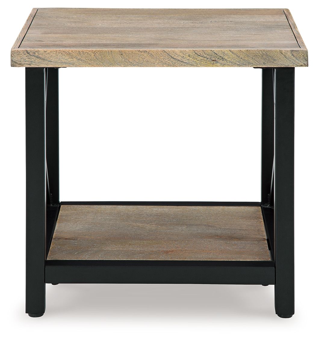 Bristenfort - Brown / Black - Rectangular End Table - 5th Avenue Furniture