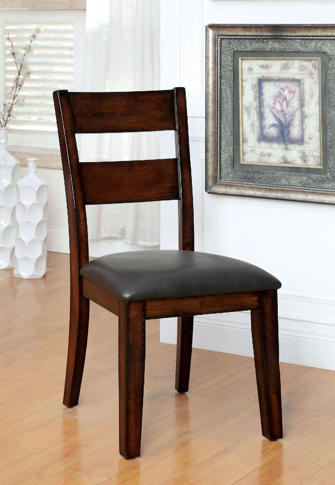 Furniture of America - Dickinson - Side Chair (Set of 2) - Dark Cherry - 5th Avenue Furniture