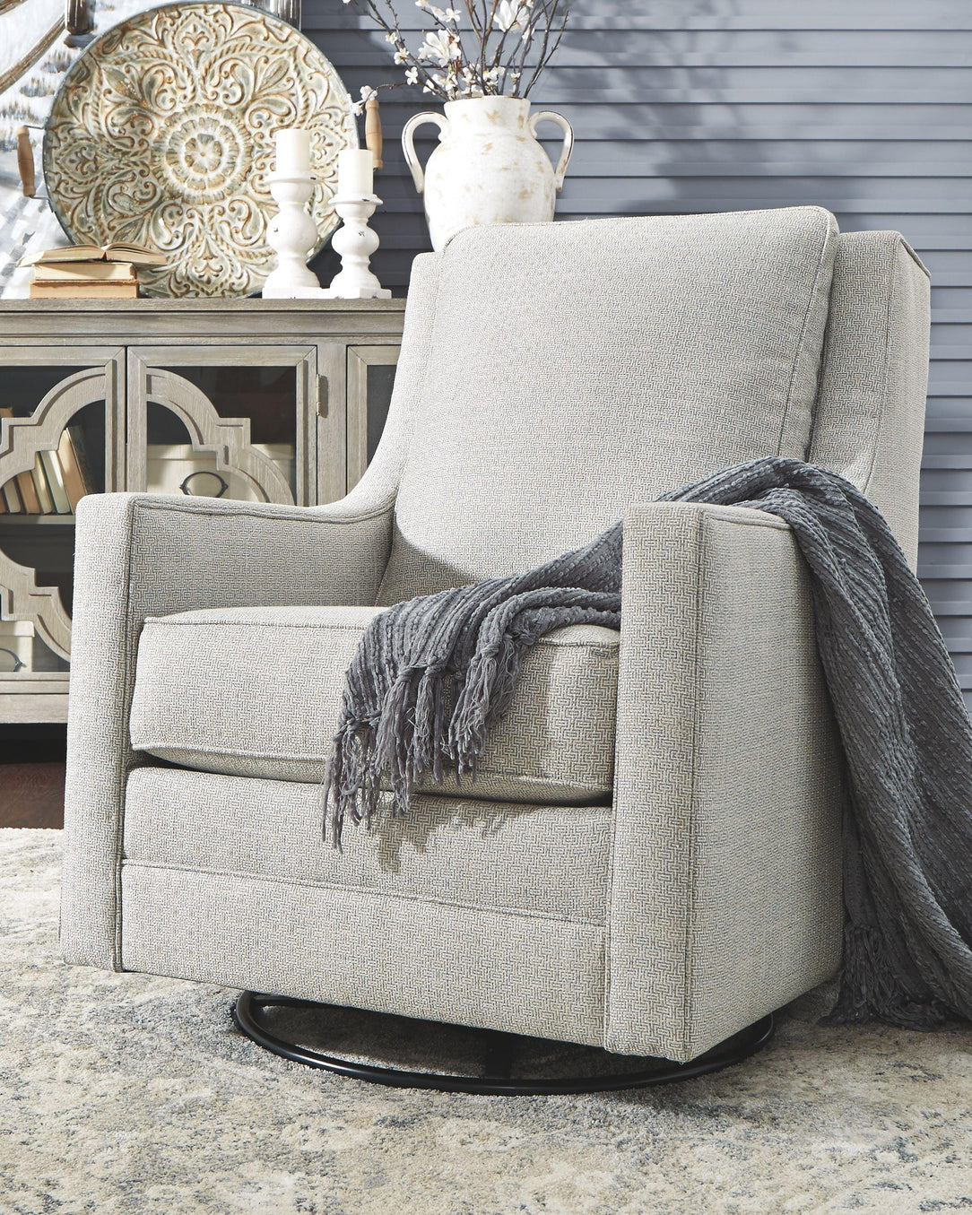 Signature Design by Ashley® - Kambria - Swivel Glider Accent Chair - 5th Avenue Furniture
