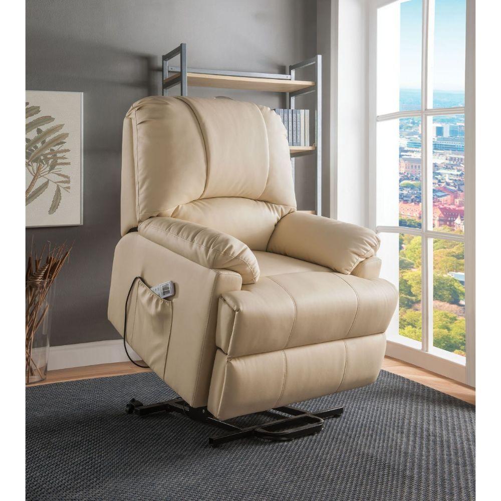 ACME - Ixora - Recliner w/Power Lift & Massage - 5th Avenue Furniture