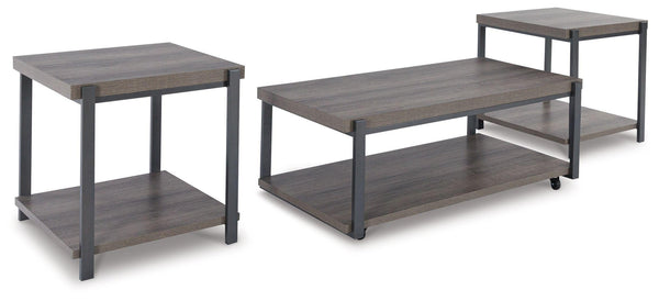 Signature Design by Ashley® - Wilmaden - Gray / Black - Occasional Table Set (Set of 3) - 5th Avenue Furniture