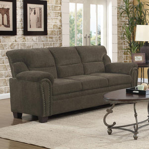 CoasterEveryday - Clemintine - Upholstered Sofa with Nailhead Trim - 5th Avenue Furniture