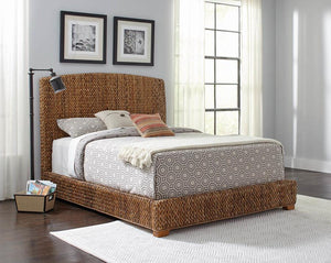 CoasterEssence - Laughton - Hand-Woven Banana Leaf Bed - 5th Avenue Furniture