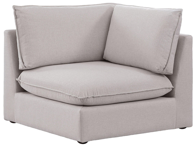 Meridian Furniture - Mackenzie - Corner Chair - Beige - 5th Avenue Furniture