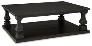 Signature Design by Ashley® - Wellturn - Black - Rectangular Cocktail Table - 5th Avenue Furniture