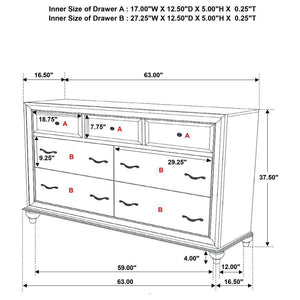 CoasterEveryday - Barzini - 7-drawer Dresser - 5th Avenue Furniture