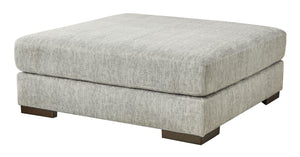 Ashley Furniture - Regent Park - Pewter - Oversized Accent Ottoman - 5th Avenue Furniture