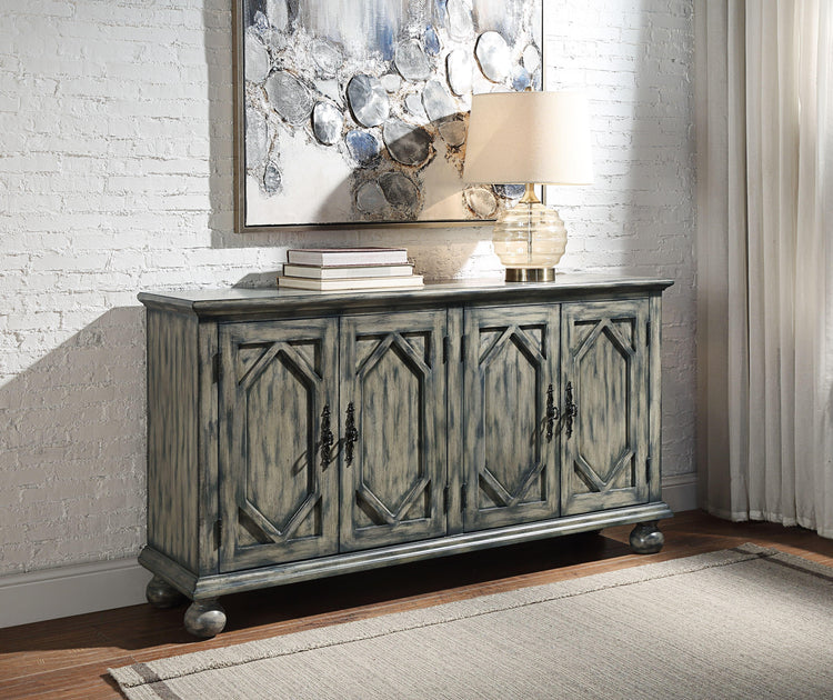 ACME - Pavan - Accent Table - Rustic Gray - 5th Avenue Furniture