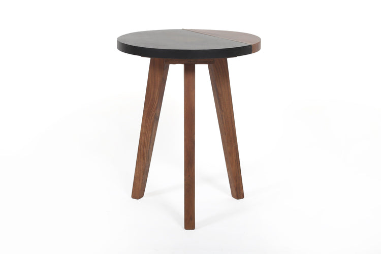 Steve Silver Furniture - Caspian - Round Accent End Table - Brown - 5th Avenue Furniture